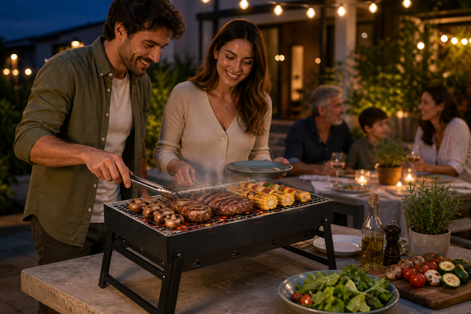 Portable Smokeless BBQ Stove