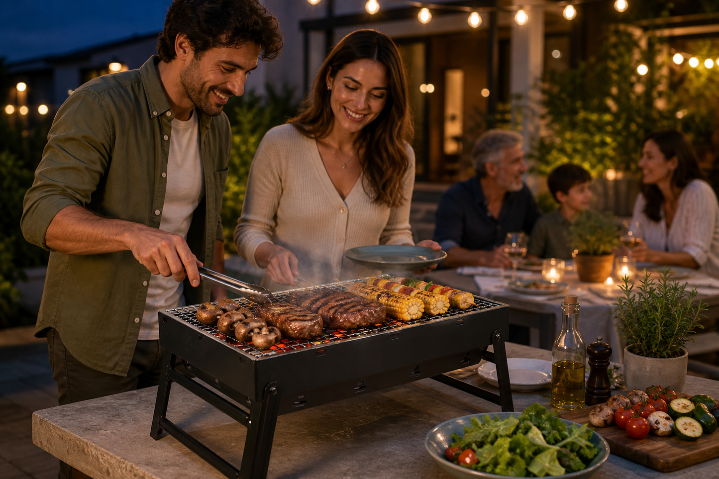 Portable Smokeless BBQ Stove