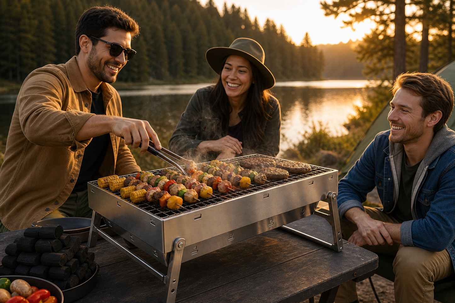 Portable Smokeless BBQ Stove